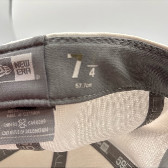 Cincinnati Reds MLB NL New Era White 59fifty 7 1/4 Genuine MerchandiseFitted Hat - Picture 14 of 15